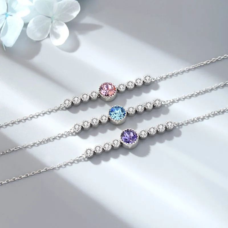 Lắc Tay Bạc Nữ đính Pha Lê Swarovski LILI 579467 13