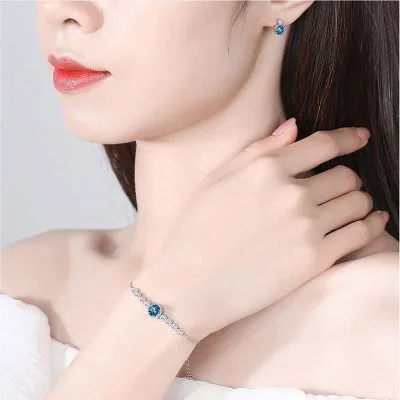 Lắc Tay Bạc Nữ đính Pha Lê Swarovski LILI 579467 14