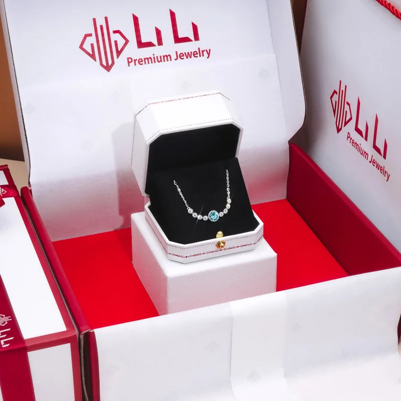 Lắc Tay Bạc Nữ đính Pha Lê Swarovski Trái Tim Của Biển LILI 579467 11