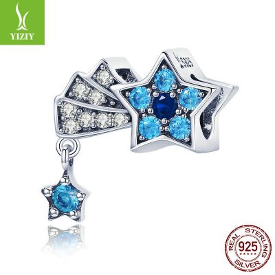 Bộ sưu tập hạt charm bạc mạ bạch kim xỏ DIY dát đá Zircon LILI_461574-10