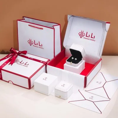 Bông Tai Bạc Ý S925 Nữ Dạng Nụ Mạ Bạch Kim đính đá CZ Cỏ 4 Lá LILI 553834 10