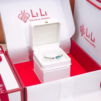 Vòng Tay Bạc Nữ Dạng Kiềng đính đá Pha Lê Eye Of The Muse LILI 814348 11