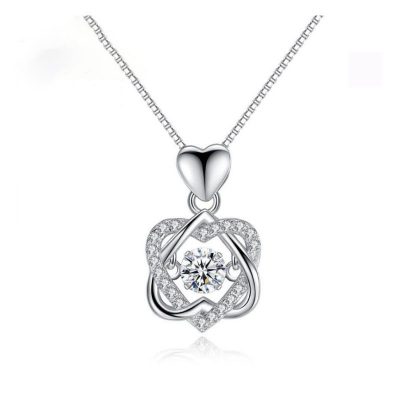 Dây chuyền bạc mạ vàng hai trái tim lồng LILI_583553-1