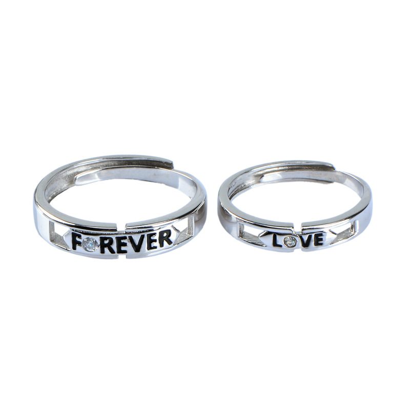 Nhẫn đôi bạc Forever Love LILI_518733-04