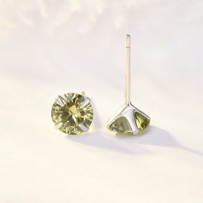 Bông Tai Bạc đính đá Zircon Phong Cách LILI 488357 11