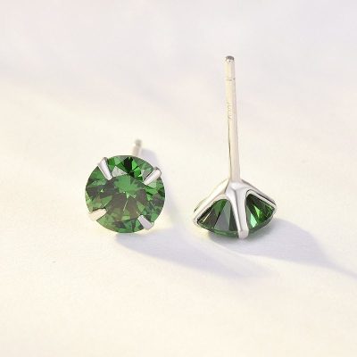 Bông Tai Bạc đính đá Zircon Phong Cách LILI 488357 4