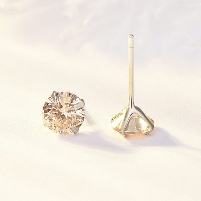 Bông Tai Bạc đính đá Zircon Phong Cách LILI 488357 5