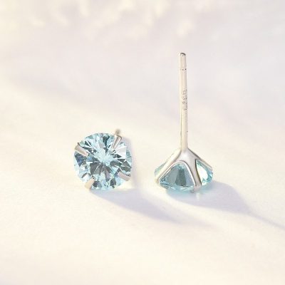 Bông Tai Bạc đính đá Zircon Phong Cách LILI 488357 7