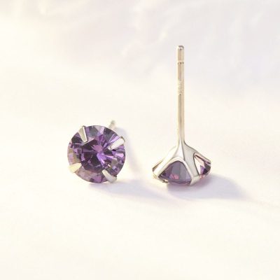 Bông Tai Bạc đính đá Zircon Phong Cách LILI 488357 8