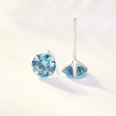 Bông Tai Bạc đính đá Zircon Phong Cách LILI 488357 9