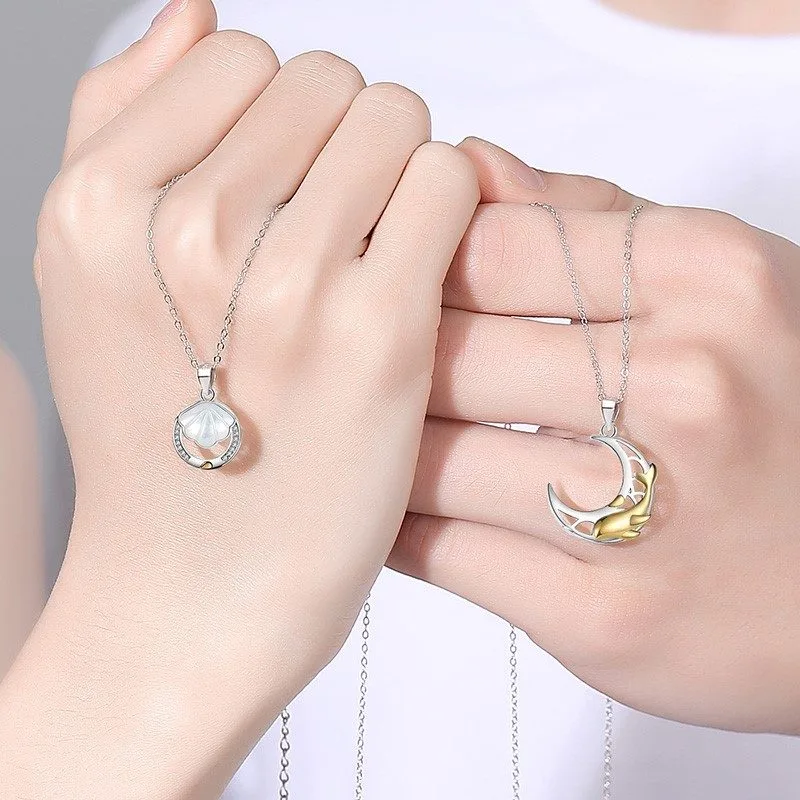Dây Chuyền đôi Bạc đính đá CZ Forever Love LILI 528145 17
