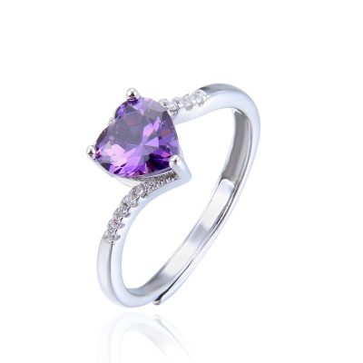 Nhẫn Bạc đính đá Zircon Violet LILI 464824 4