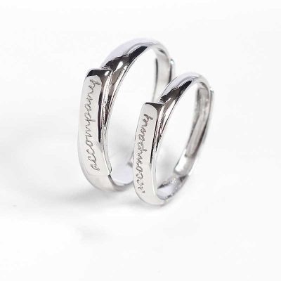 Nhẫn đôi bạc Cool Love khắc tên chữ tùy chỉnh LILI_888464_1