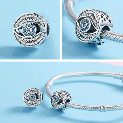 Bộ Sưu Tập Hạt Charm Bạc Nữ Mạ Bạch Kim Xỏ DIY Dát đá CZ LILI 461574 23