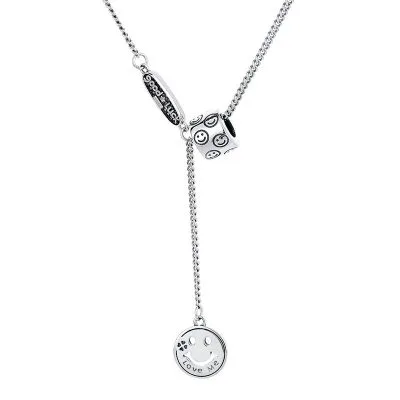 Dây Chuyền Bạc Nữ Hình Mặt Cười Good Luck LILI 279168 5