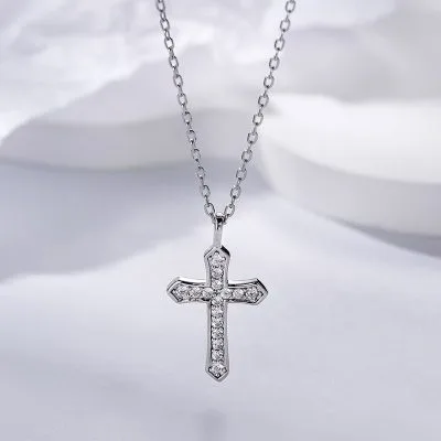 Dây Chuyền Bạc Nữ Thánh Giá Chữ Thập LILI 453457 5