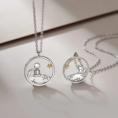 Dây Chuyền đôi Bạc Hoàng Tử Và Hồ Ly LILI 834547 3