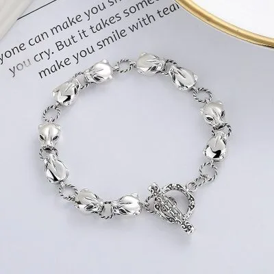 Lắc Tay Bạc Nữ Cá Tính Cún Dễ Thương LILI 110003 1