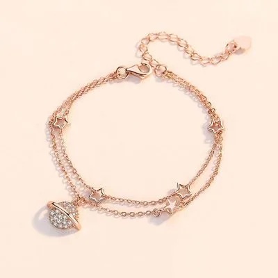 Lắc tay bạc nữ dạng chuỗi đính đá CZ hình giải ngân hà LILI_781655_131