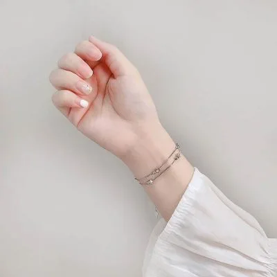 Lắc Tay Bạc Nữ Dạng Chuỗi Hình Ngôi Sao 5 Cánh LILI 379215 10