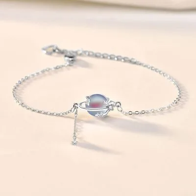 Lắc tay bạc nữ đính đá Aurora Planet LILI_927191_1