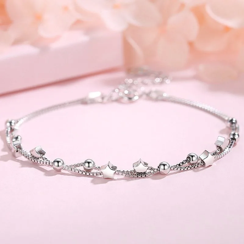 Lắc tay bạc nữ ngôi sao 5 cánh Super Star LILI_113819_2