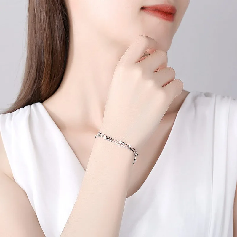 Lắc tay bạc nữ ngôi sao 5 cánh Super Star LILI_113819_3
