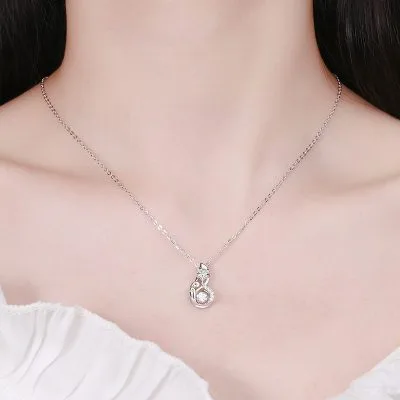 Mặt Dây Chuyền Bạc Nữ Hồ Ly Phong Thủy đính đá CZ LILI 296994 4