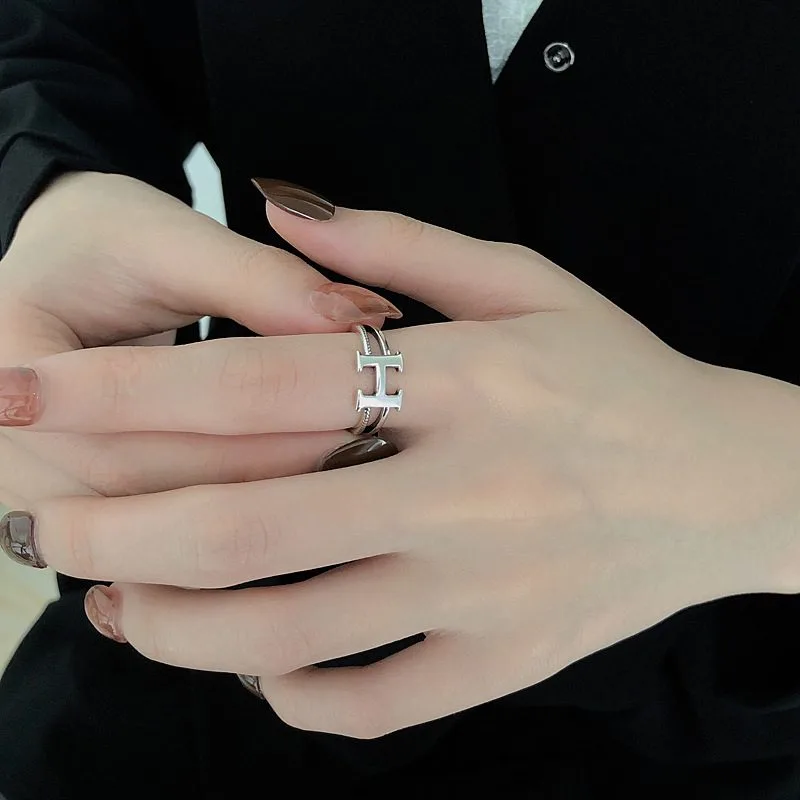 Nhẫn bạc Thái S925 nữ hình chữ H LILI_147349_3
