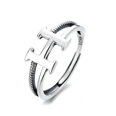 Nhẫn bạc Thái S925 nữ hình chữ H LILI_147349_5