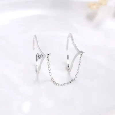 Nhẫn bạc nữ 2 ngón nỗi xích cách điệu LILI_365425_1