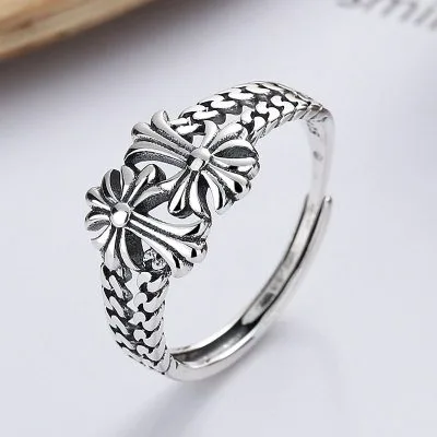 Nhẫn bạc nữ chữ thập Chrome Hearts LILI_235399_1