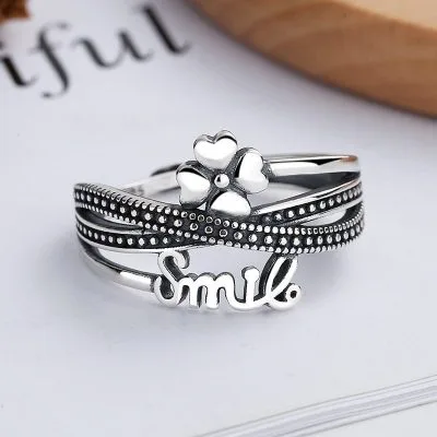 Nhẫn bạc nữ cỏ 4 lá Smile LILI_153583_1