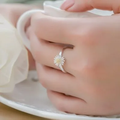 Nhẫn Bạc Nữ Cúc Họa Mi LILI 467823 2