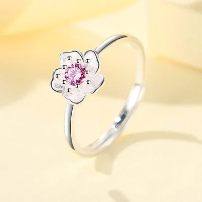 Nhẫn bạc nữ đính đá CZ hoa anh đào LILI_735173_1