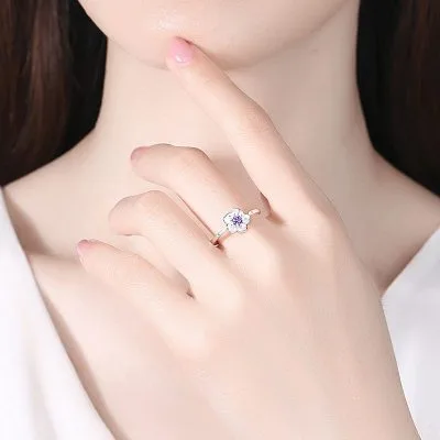 Nhẫn bạc nữ đính đá CZ hoa anh đào LILI_735173_4