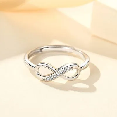 Nhẫn bạc nữ đính đá CZ vô cực tình yêu vĩnh cửu LILI_961717_1