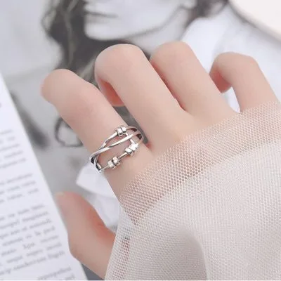 Nhẫn bạc nữ hạt tiền cá tính LILI_513574_7