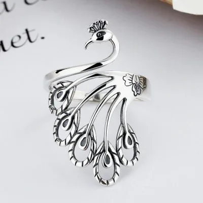 Nhẫn bạc nữ hình phượng hoàng lửa Phoenix LILI_767836_1