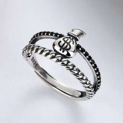Nhẫn bạc nữ hình túi tiền Love Money LILI_691464_1