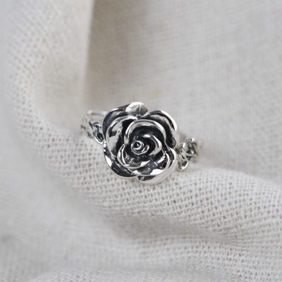 Nhẫn bạc nữ hoa hồng Rose LILI_846396_4