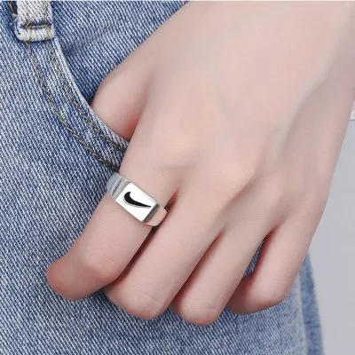 Nhẫn bạc nữ nam hình Nike LILI_879138_6
