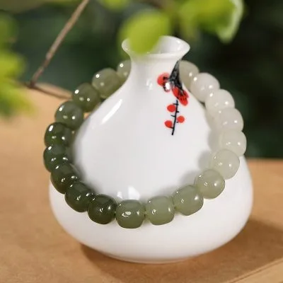 Vòng Tay Ngọc Bích Hetian Nữ Grass LILI 975534 2