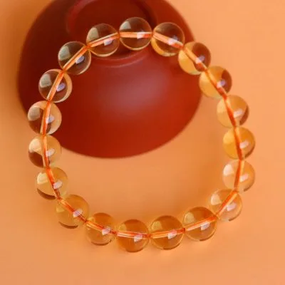 Vòng tay thạch anh vàng Citrine 7A nữ nam LILI_378984_2