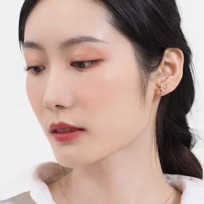 Bông Tai Bạc Nữ Chim én Mùa Xuân đính Ngọc Trai LILI 488723 8