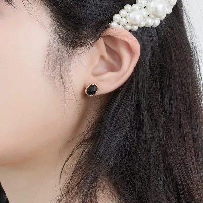 Bông Tai Bạc Nữ đính đá Mã Não LILI 228148 6