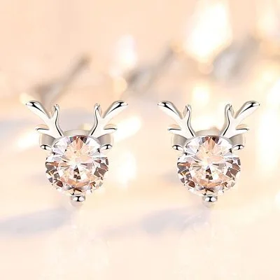 Bông Tai Bạc Nữ Hươu đáng Yêu LILI 222145 1