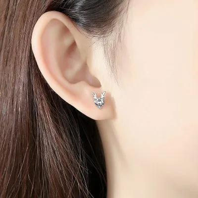 Bông Tai Bạc Nữ Hươu đáng Yêu LILI 222145 4