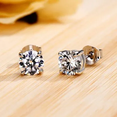 Bông tai bạc nữ nam dạng nụ đính đá CZ Miracle LILI_762959_30