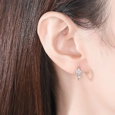 Bông Tai Bạc Nữ Tròn Cỏ 4 Lá LILI 385421 4